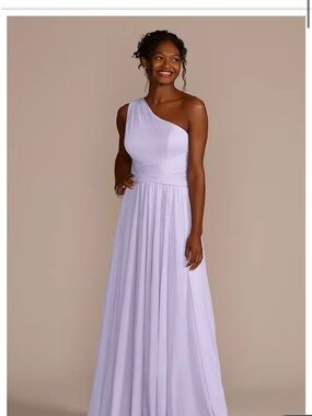 David’s Bridal One-Shoulder Iris Dress